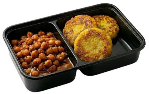 Aloo Tikki with Channa